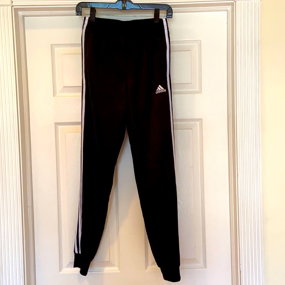 ADIDAS Classic Jogger , BLK/ WHT, SZ. YTH L